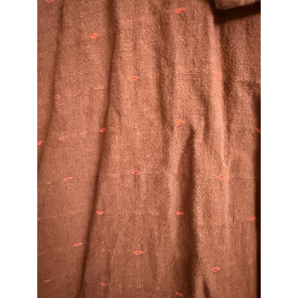 Kuhl Skorpio Button Up Shirts Men's XXL Linen Burnt Red Outdoor Hiking Camp - Picture 6 of 13